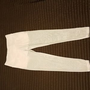 Victoria's Secret White with mesh leggings S